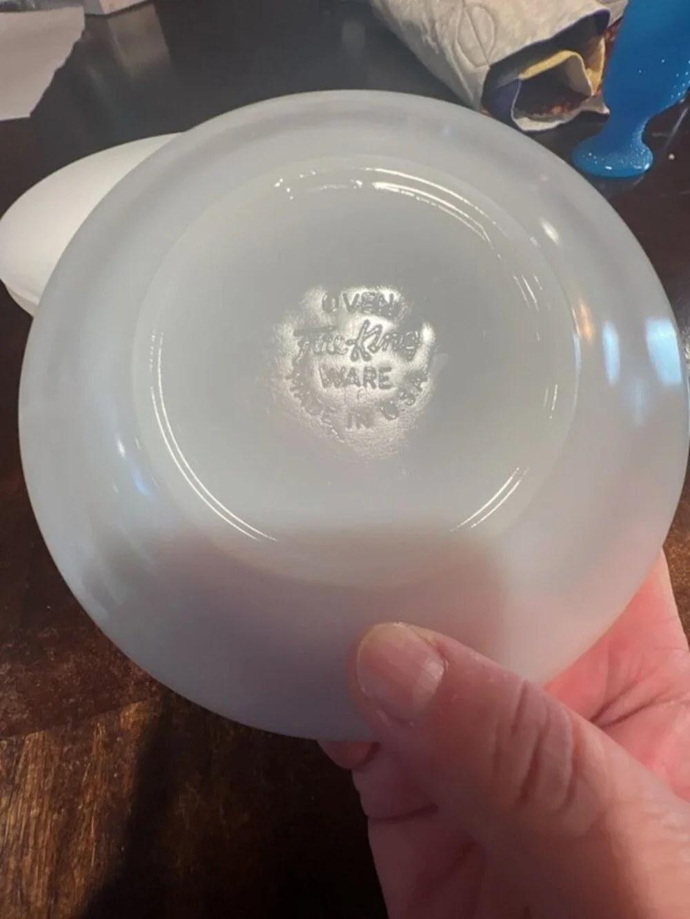 Vintage Anchor Hocking Fire King Milk Glass Saucers, Set of 9